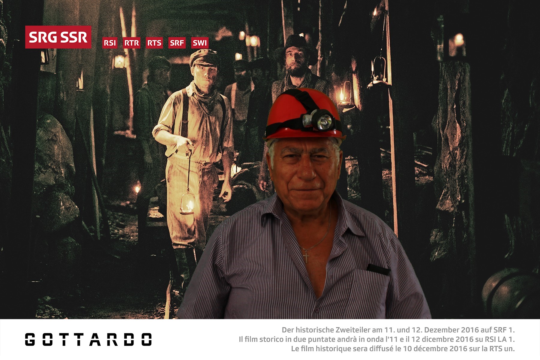Gottardo - Der historische Zweiteiler am 11. und 12. Dezember 2016 auf SRF 1. Il film storico in due puntate andrà in onda l'11 e il 12 dicembre 2016 su RSI LA 1. Le film historique sera diffusé le 10 décembre 2016 sur la RTS un. Foto:
