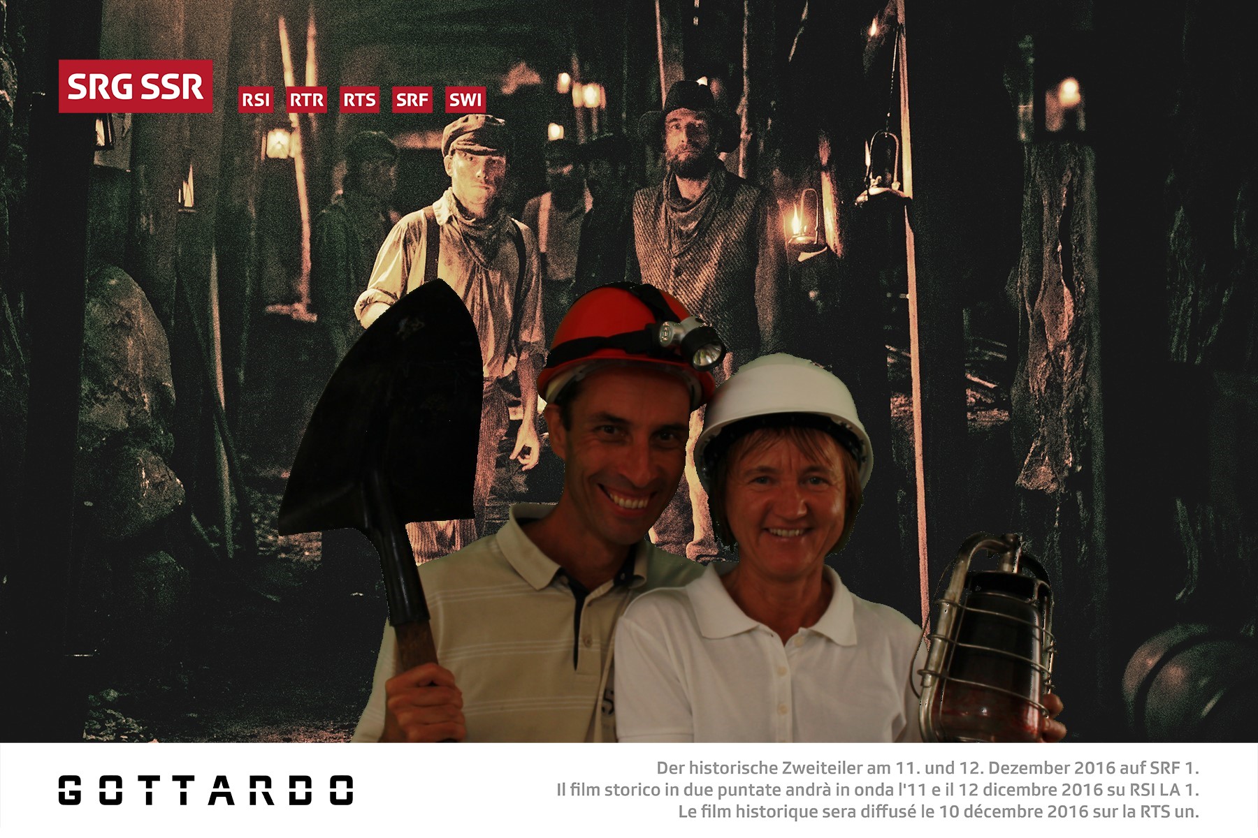 Gottardo - Der historische Zweiteiler am 11. und 12. Dezember 2016 auf SRF 1. Il film storico in due puntate andrà in onda l'11 e il 12 dicembre 2016 su RSI LA 1. Le film historique sera diffusé le 10 décembre 2016 sur la RTS un. Foto: