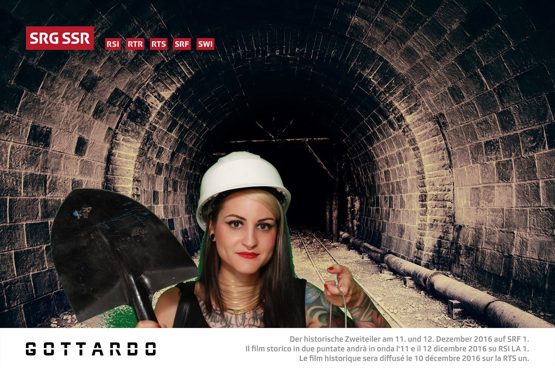 Gottardo - Der historische Zweiteiler am 11. und 12. Dezember 2016 auf SRF 1. Il film storico in due puntate andrà in onda l'11 e il 12 dicembre 2016 su RSI LA 1. Le film historique sera diffusé le 10 décembre 2016 sur la RTS un. Foto: